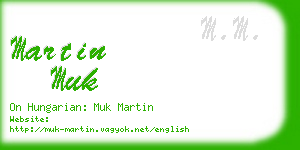 martin muk business card
